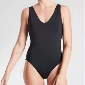 Athleta Black Seychelles One Piece Swimsuit - New
